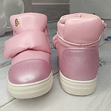 Дитячі демісезонні черевики для дівчинки Bona рожевий розмір 28, фото 4