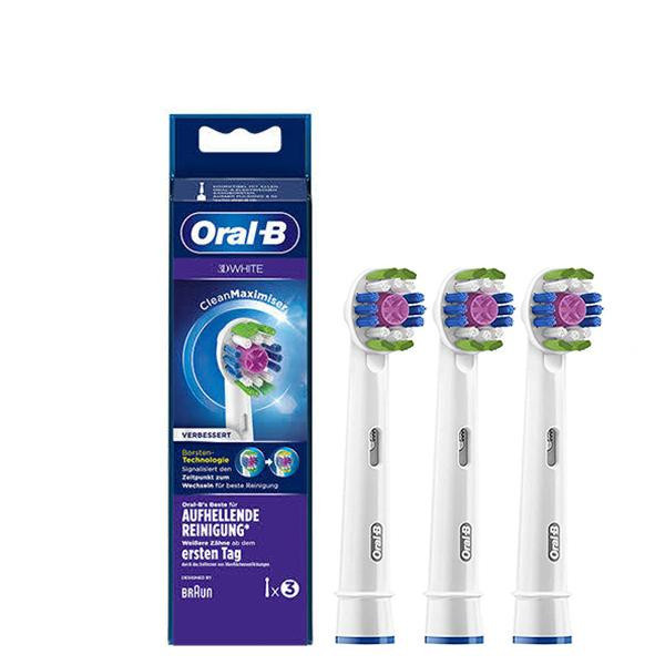 Насадки для зубної щітки Braun ORAL-B 3D White (3Д Вайт) 3 шт. (EB18)