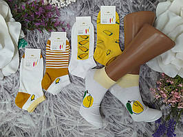 Шкарпетки жіночі р. 36-41 бавовна короткі стрейч, за 1 пару Корона 298-1