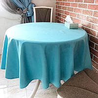 Скатерть круглая скатерть тефлоновая голубая