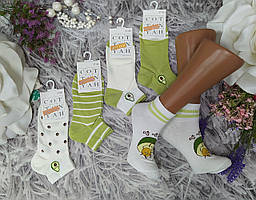 Шкарпетки жіночі р. 37-40 бавовна короткі стрейч, за 1 пару Шугуан 2907-12