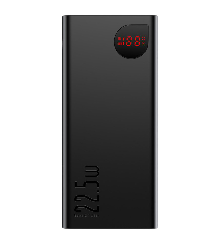 УМБ Power bank (зовнішній акумулятор) Baseus Adaman 20000 мАг Чорний (PPAD000101)