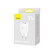 Зарядний пристрій (зарядка) для телефону Baseus Compact Charger 2 х USB Білий (CCXJ010202), фото 8
