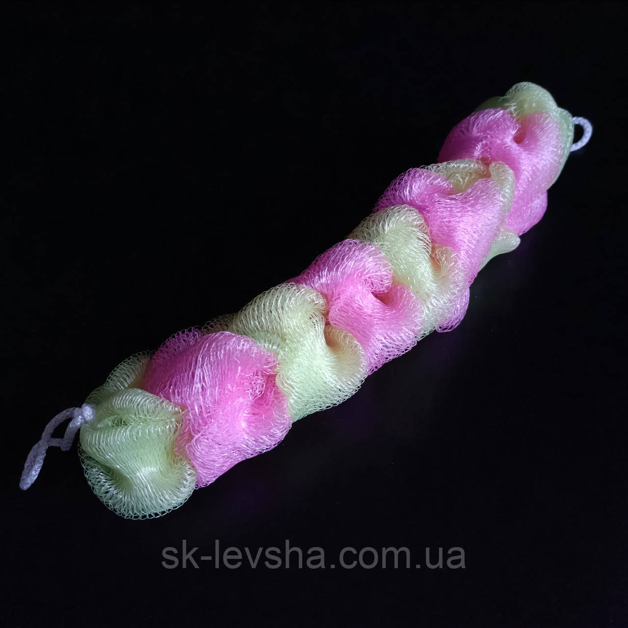 Мочалка банна з ручками Косичка