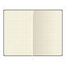 Записна книжка А5, 128 аркушів, кремовий папір, клітинка, обкладинка штучна шкіра фіолетова, фото 3