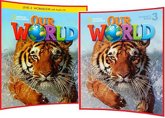 Our World 3. Student's+Workbook. Комплект книг з англійської мови. Підручник+Зошит. National Geographic
