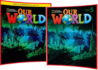 Our World 5. Student's+Workbook. Комплект книг з англійської мови. Підручник+Зошит. National Geographic