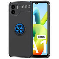 Чохол TPU Ring для Xiaomi Redmi A1 бампер протиударний із підставкою Black-Blue