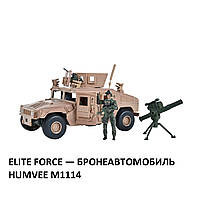 Игровой набор ELITE FORCE БРОНЕАВТОМОБИЛЬ HUMVEE M1114 (машина, фигурка, аксесс.) (101863)