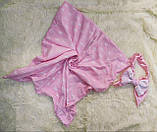 Літній плюшевий конверт ковдра для новонароджених, рожевий, фото 2