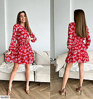 Жіноча сукня міні з квітковим принтом новинка 2023