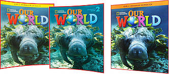 Our World 2. Student's+Workbook+Grammar. Повний комплект книг з англійської мови. Підручник+Зошит+Граматика