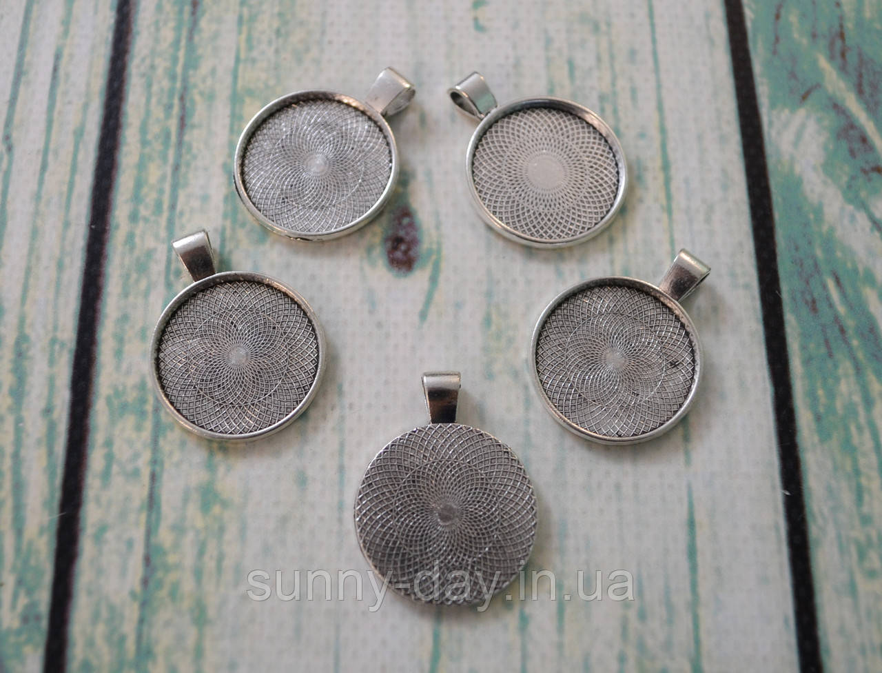 Основа для оформлення вишивки 25мм "Медальйон / кулон"  №25-06, фото 1