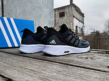 Чоловічі кросівки Adidas Cloudfoam чорні хамелеон рефлектив, фото 6
