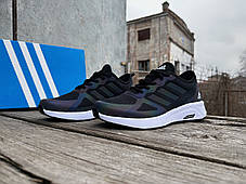 Чоловічі кросівки Adidas Cloudfoam чорні хамелеон рефлектив, фото 3