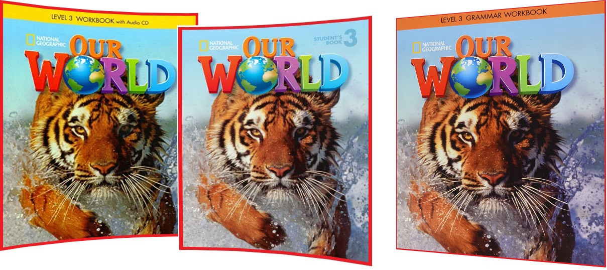 Our World 3. Student's+Workbook+Grammar. Повний комплект книг з англійської мови. Підручник+Зошит+Граматика