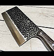Кухонний ніж - сокира для м'яса Sonmelony 31.5см, фото 5