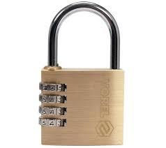 Замок навісний латунний кодовий VOREL 77609, ширина 50 мм, фото 1