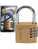 Замок навісний латунний кодовий VOREL 77609, ширина 50 мм, фото 3