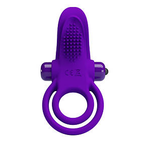 Ерекційне кільце вібрацією PRETTY LOVE VIBRANT PENIS RING Purple10 function vibrations