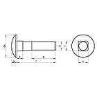 DIN 603 Болт меблевий 4.6 цинк, фото 2