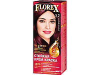 Крем-краска Спелая вишня для волос КЕРАТИН 5.2 ТМ Florex