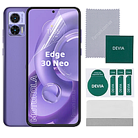 Гидрогелевая пленка для Motorola Edge 30 Neo глянцевая прозрачная ударопрочная