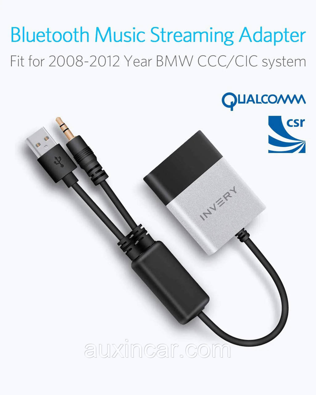 Автомобільний INVERY Bluetooth A2DP адаптер для Mini Cooper R60/ R61/ R55, фото 1