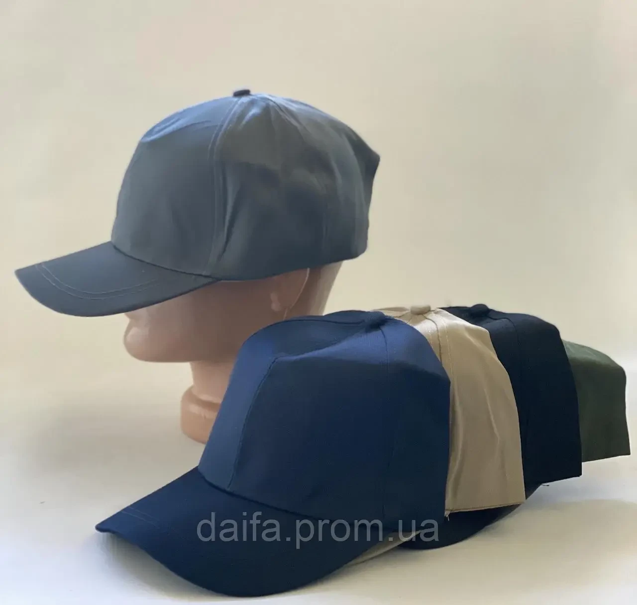 Чоловіча однотонна кепка (р-р 58-60) K12-4 (різні кольори) вир-во В'єтнам, фото 1