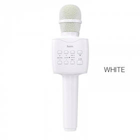 Бездротовий мікрофон караоке HOCO BK5 Cantando karaoke microphone Bluetooth Білий