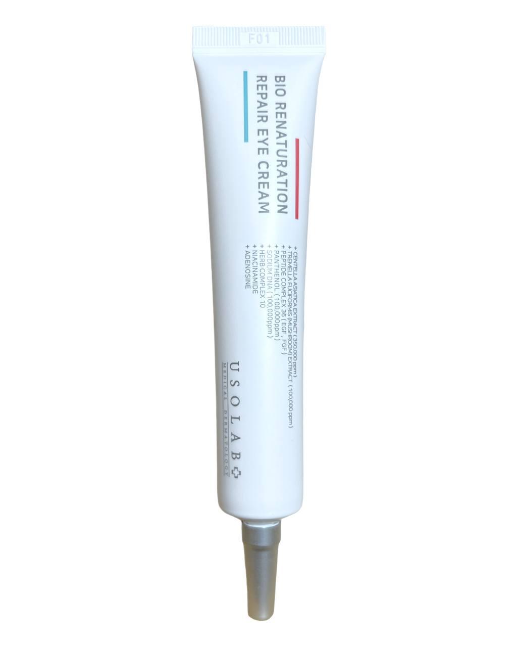 Usolab Bio Renaturation Repair Eye Cream - Антивіковий ліфтинг крем для очей з полінуклеотидами та пептидами