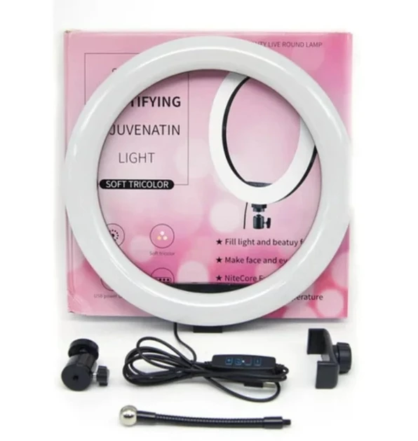 Кільцева LED-лампа S31 (1 кріп.тел.) (кер. на дроті) (USB) (30 см)