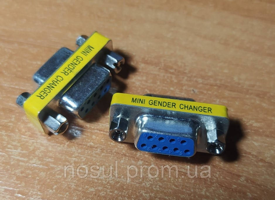 Адаптер RS232 (мама) RS232 (мама) DB9 Female-Female 9 pin coupler объединитель - фото 4 - id-p599687