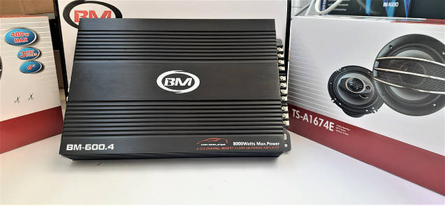 Автомобильный усилитель звука Boschmann 4-х канальный 8000 ват