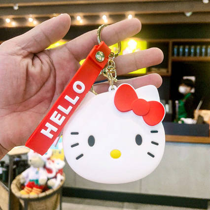 Гаманець дитячий силіконовий Хеллоу Кітті Hello Kitty HEYEJET білий