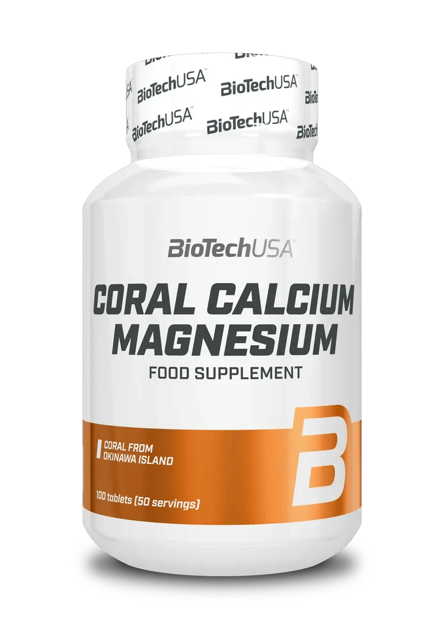 Кораловий кальцій + магній, BioTech Coral Calcium — Magnesium 100 таб.