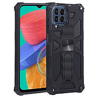 Чохол Shockproof Shield для Samsung Galaxy M33 / M336 бампер протиударний із підставкою Black