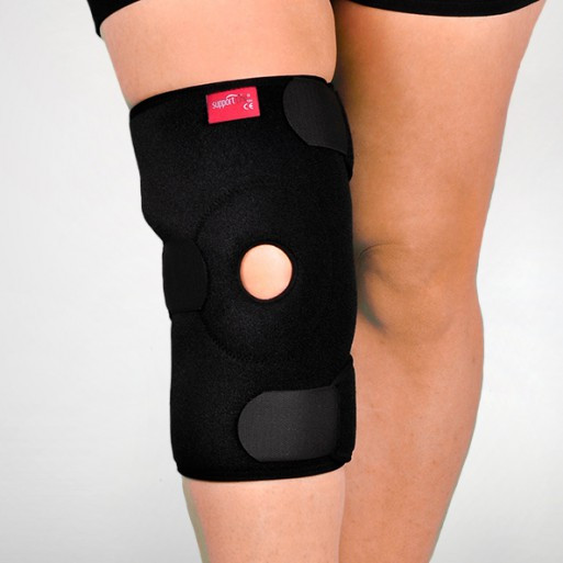 Бандаж на коліно, неопреновий, із силіконовим кільцем - Ersamed ERSA-201