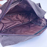 Чоловіча косметичка прямокутної форми коричнева, фото 5