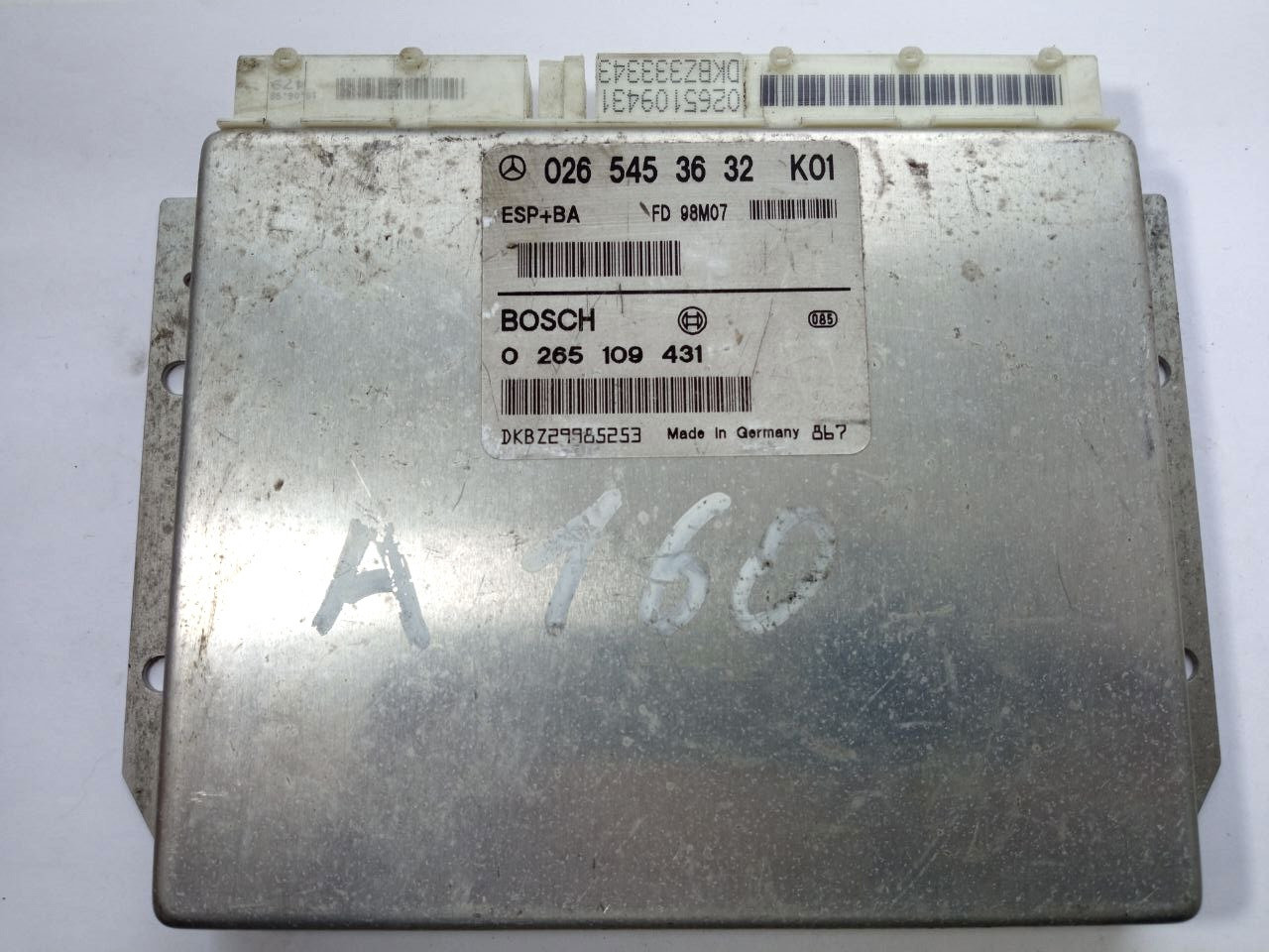 Електронний блок керування 0265109431/0265453632 K01 mercedes A160