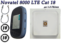 Повний комплект 4G/LTE/3G Wi-Fi Роутер Novatel Verizon MiFi 8000 LTE Cat 18 до 1.2 Гб/с + MiMo антеною 2×17dbi