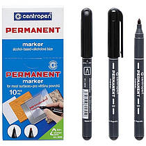 Маркер Centropen 2836 перманентний чорний тонкий 2 мм