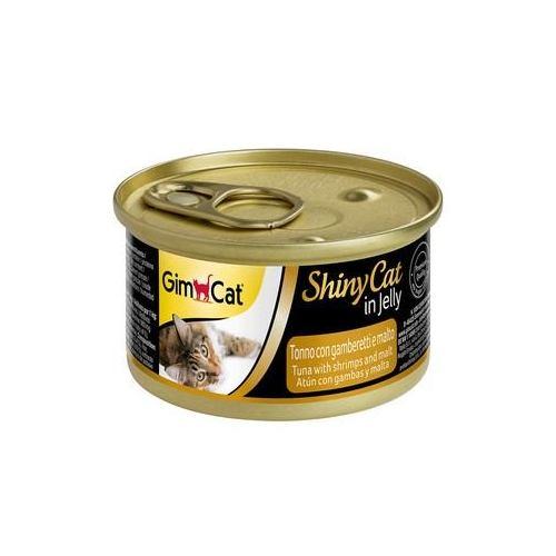 Влажный корм для кошек GimCat Shiny Cat 70 г (тунец, креветки и солод) - фото 1 - id-p1698493888