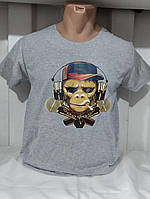 Мужская котоновая футболка НОРМА (р-ры 46-52) K12-80-4 пр-во Турция.