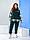 Теплий жіночий спортивний костюм із триніті на флісі з капюшоном новинка 2022, фото 6