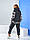 Теплий жіночий спортивний костюм із триніті на флісі з капюшоном новинка 2022, фото 10