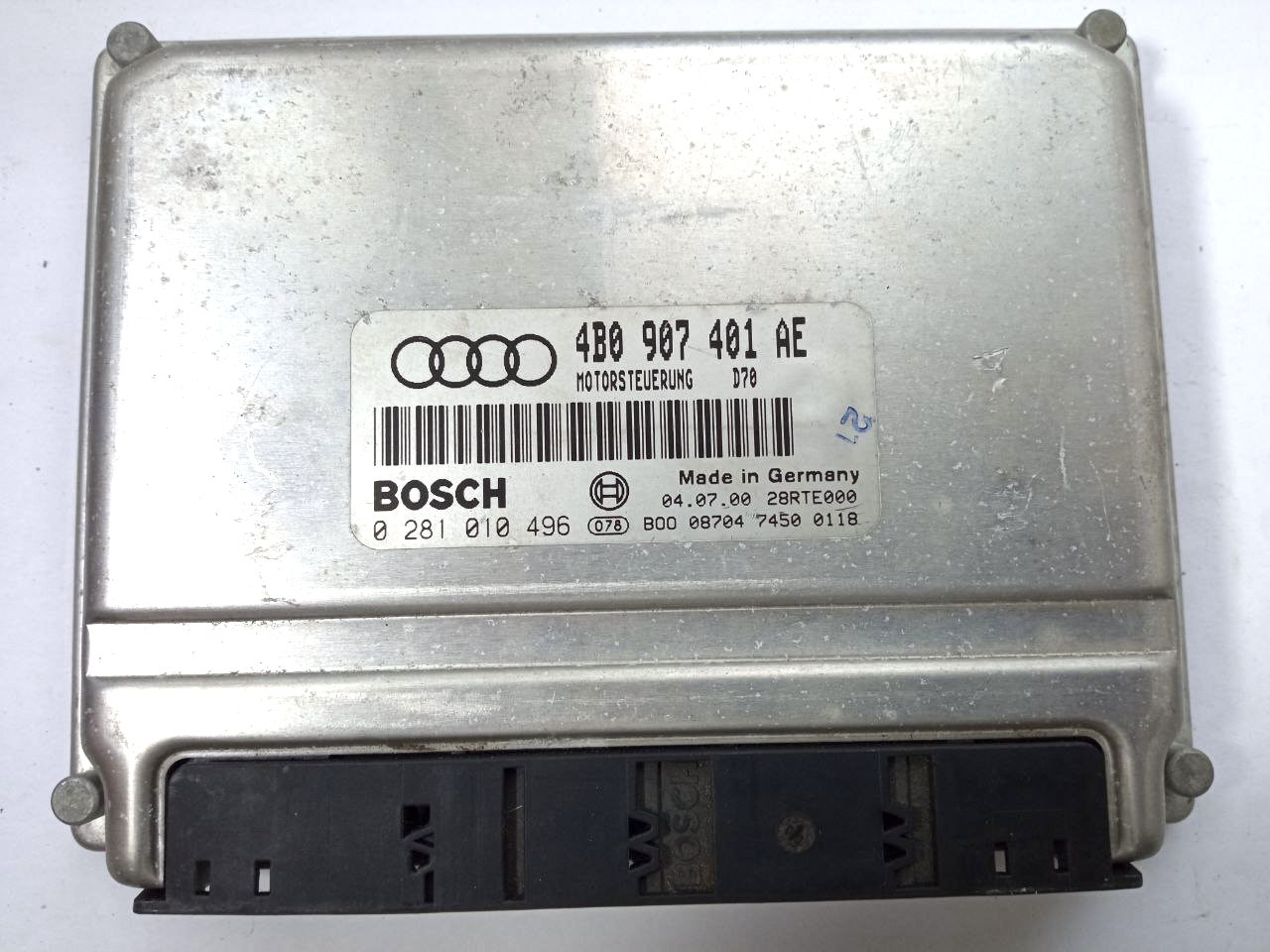 Електронний блок керування Audi 4B0907481AE / 0281010496 / 4B0907 481 AE, фото 1