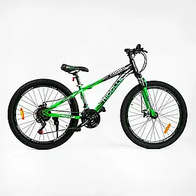 Велосипед спортивний Corso RIDDLLE на 26 дюймів, 26086 зелений