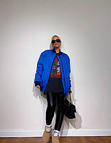 Трендова жіноча куртка бомбер на утеплювачі модні кольори Gva2349, фото 5