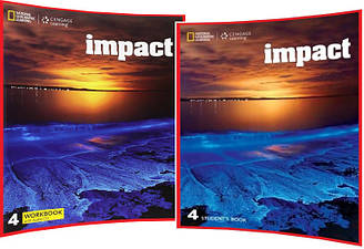 Impact 4. Student's+Workbook. Комплект книг з англійської мови. Підручник+Зошит. National Geographic Learning